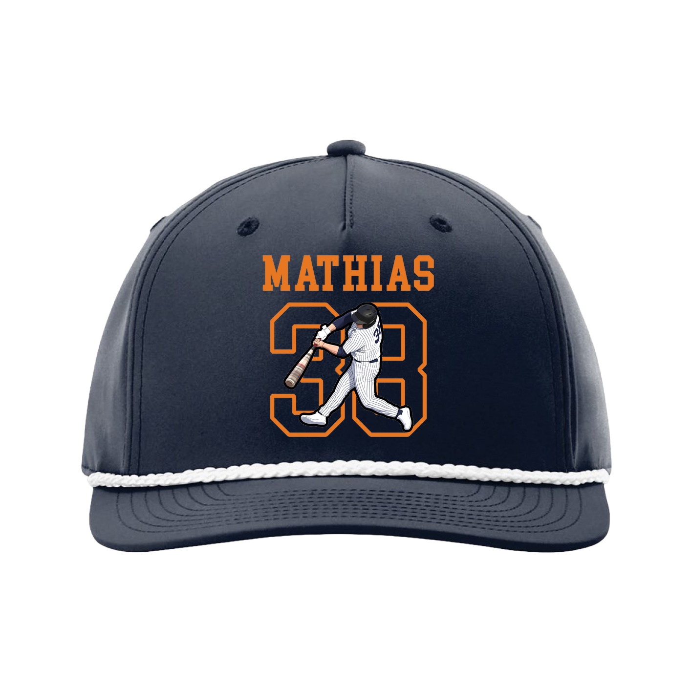 Five-Panel Classic Rope Cap — Shirsey in Navy