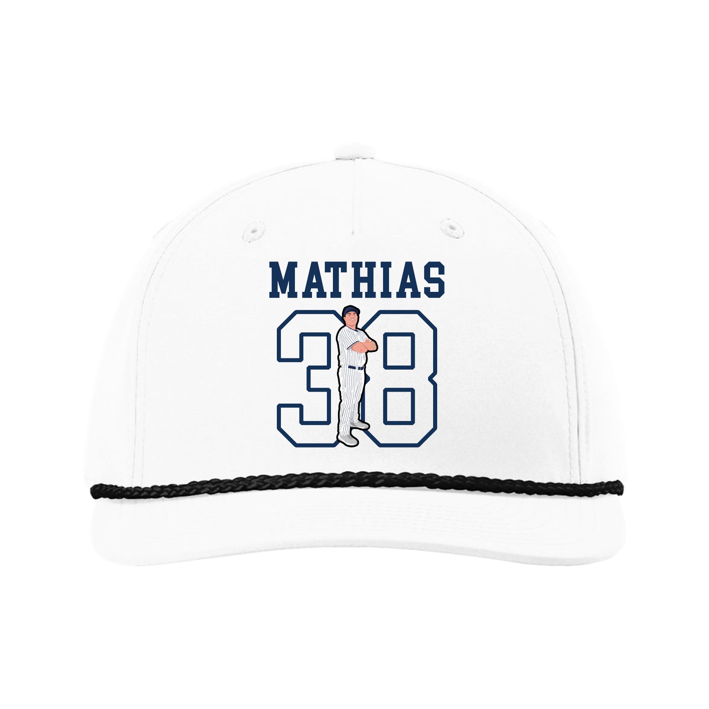 Five-Panel Classic Rope Cap — Shirsey in White