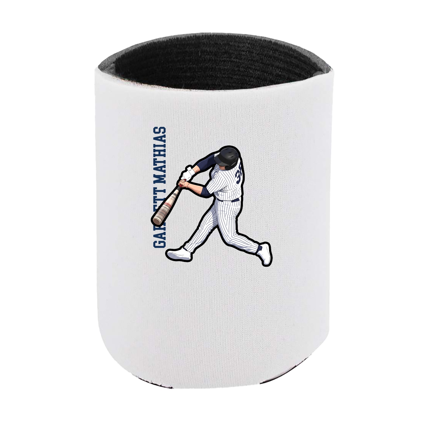 Can Holder — Name Vertical in White