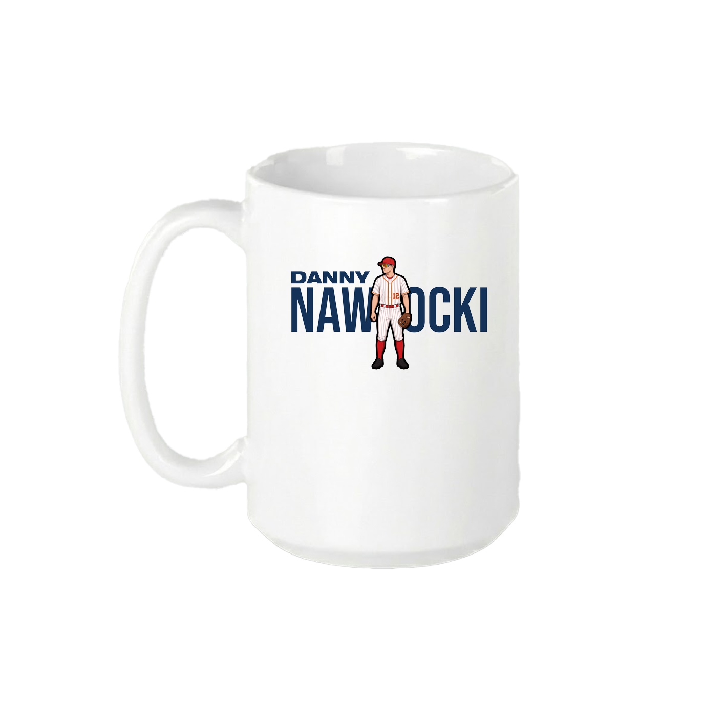 15oz Coffee Mug — Player Name in White