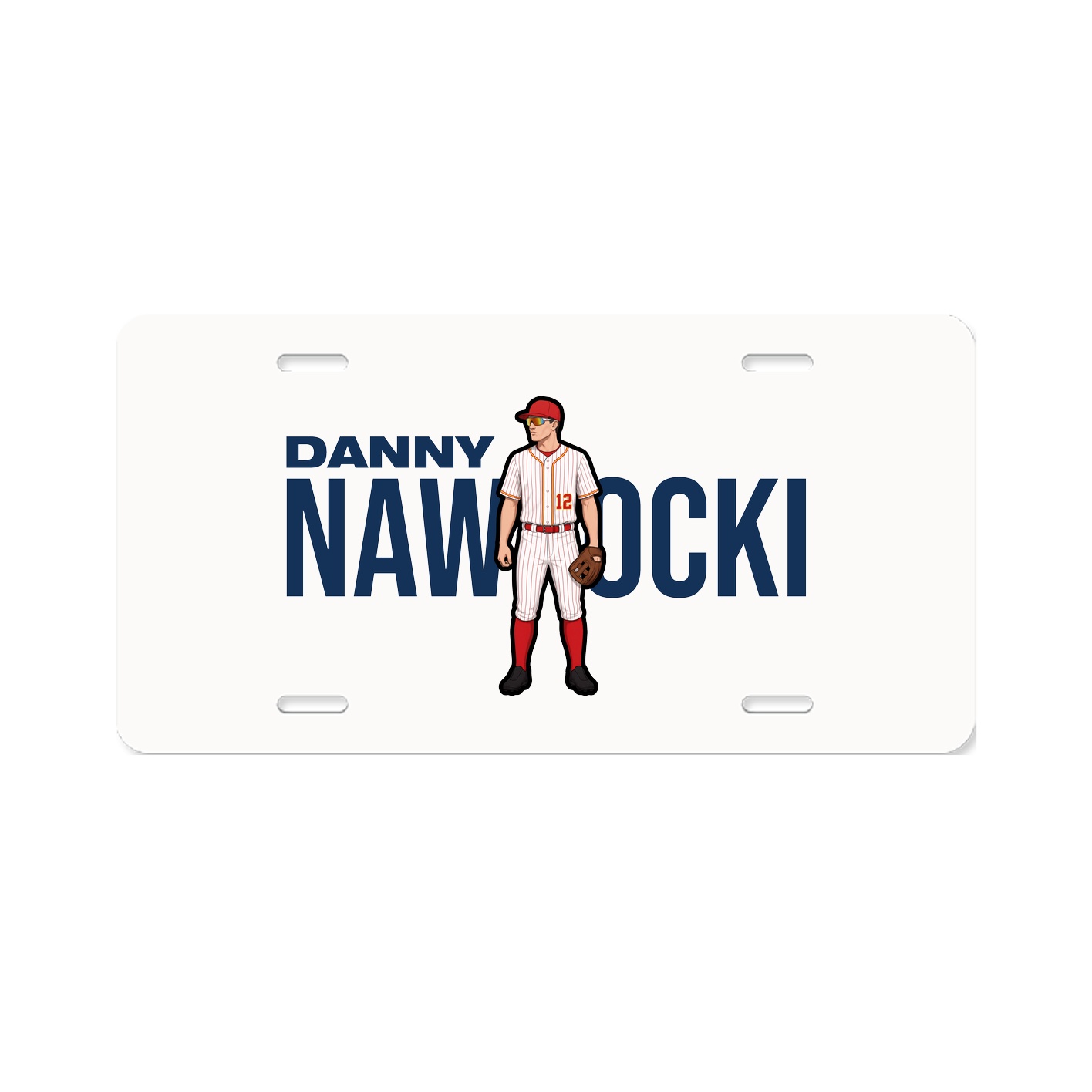 License Plate — Player Name in Classic