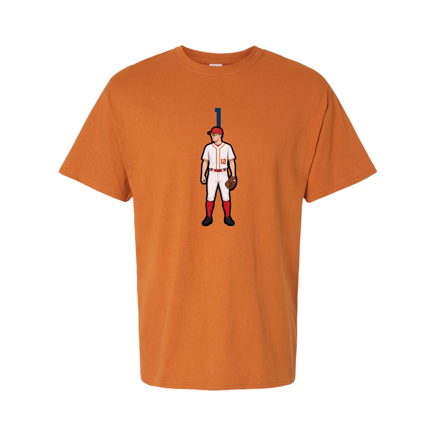 Tee — Number Top in Orange