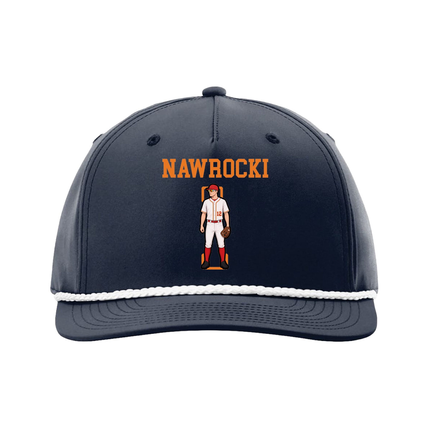 Five-Panel Classic Rope Cap — Shirsey in Navy