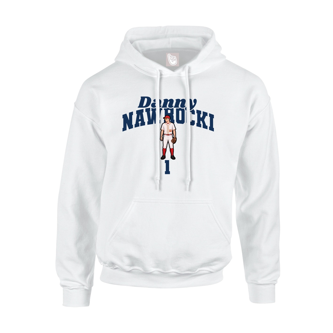 Hoodie — Signature Arch in White