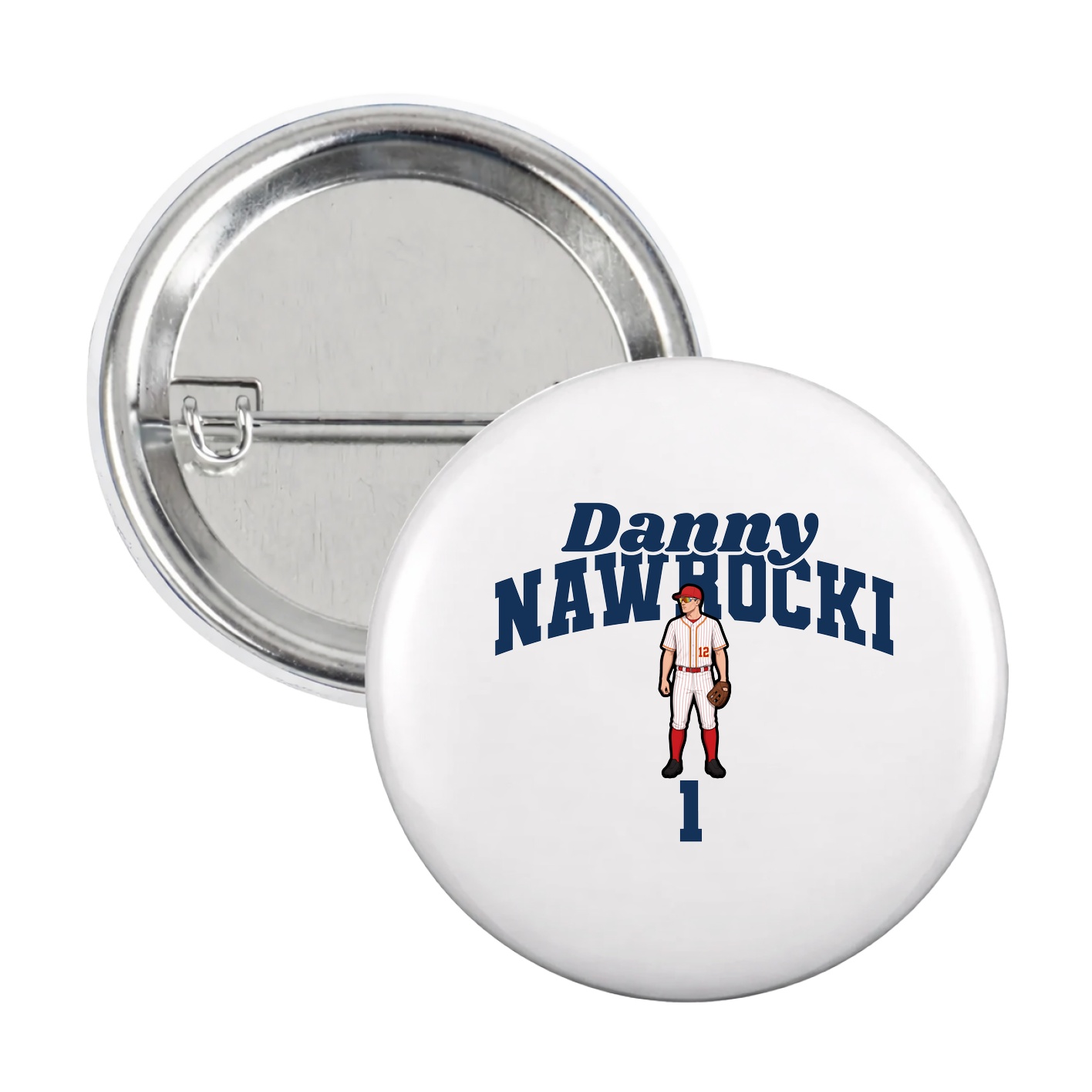 Game Day Button — Signature Arch in White