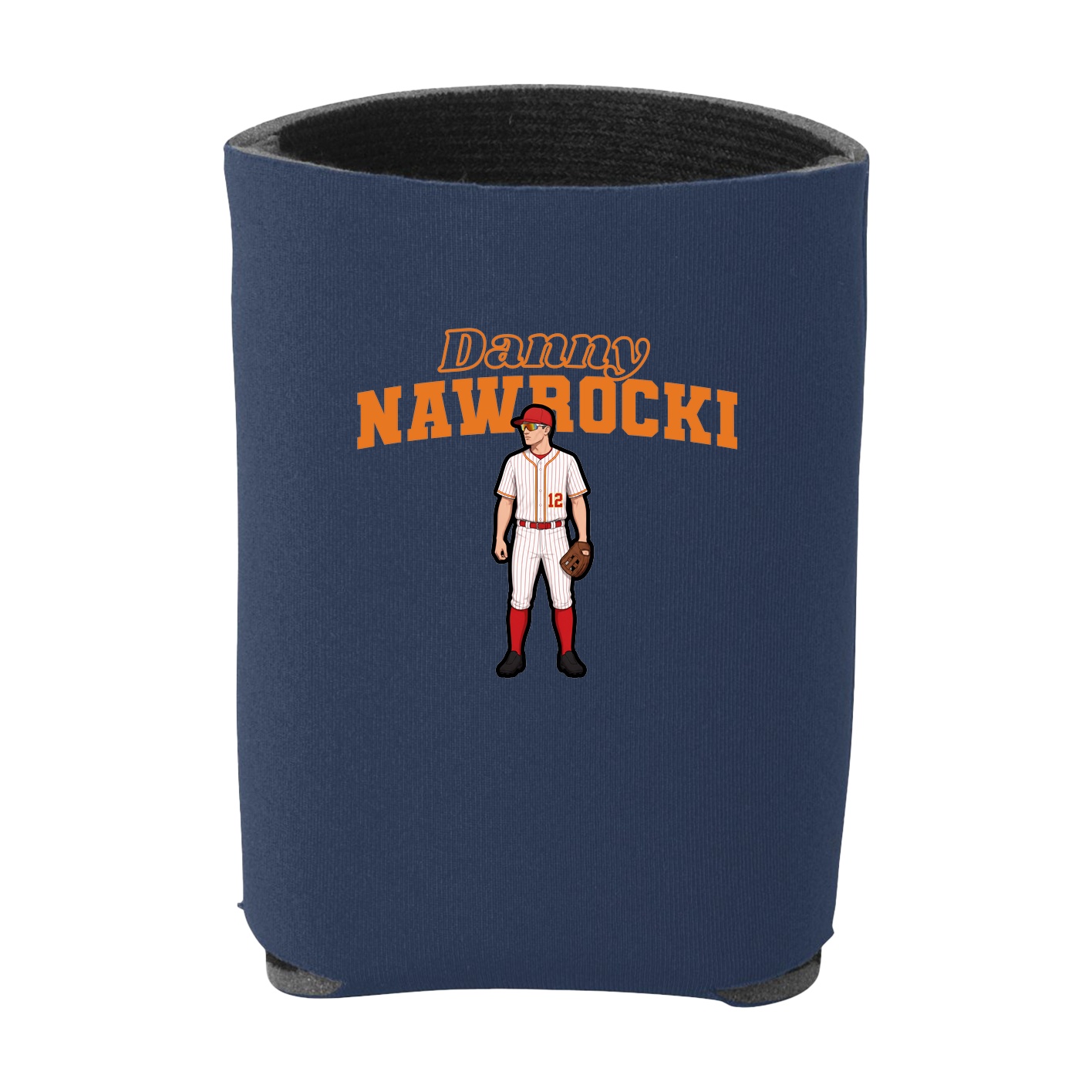Can Holder — Name Arch in Navy