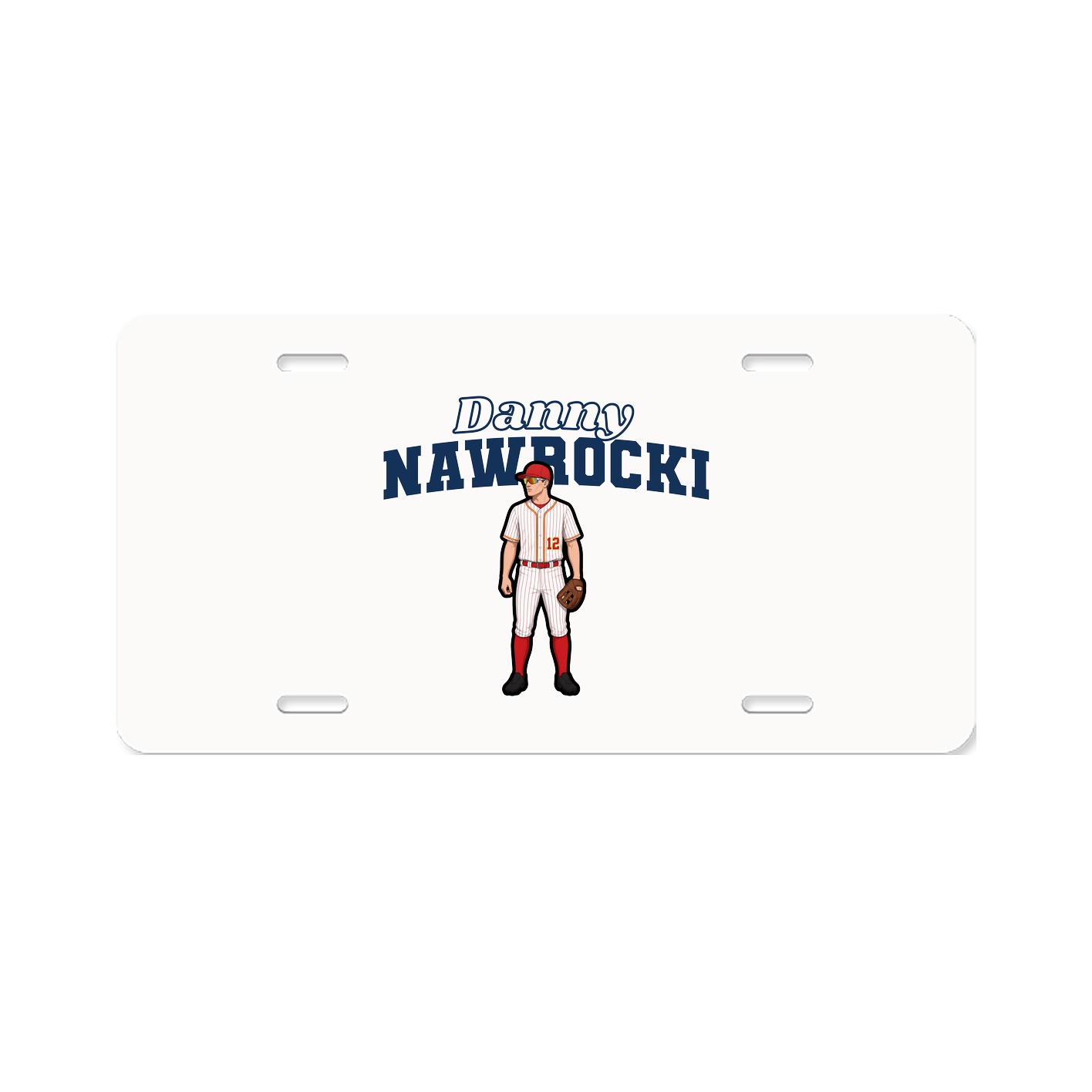 License Plate — Name Arch in Classic