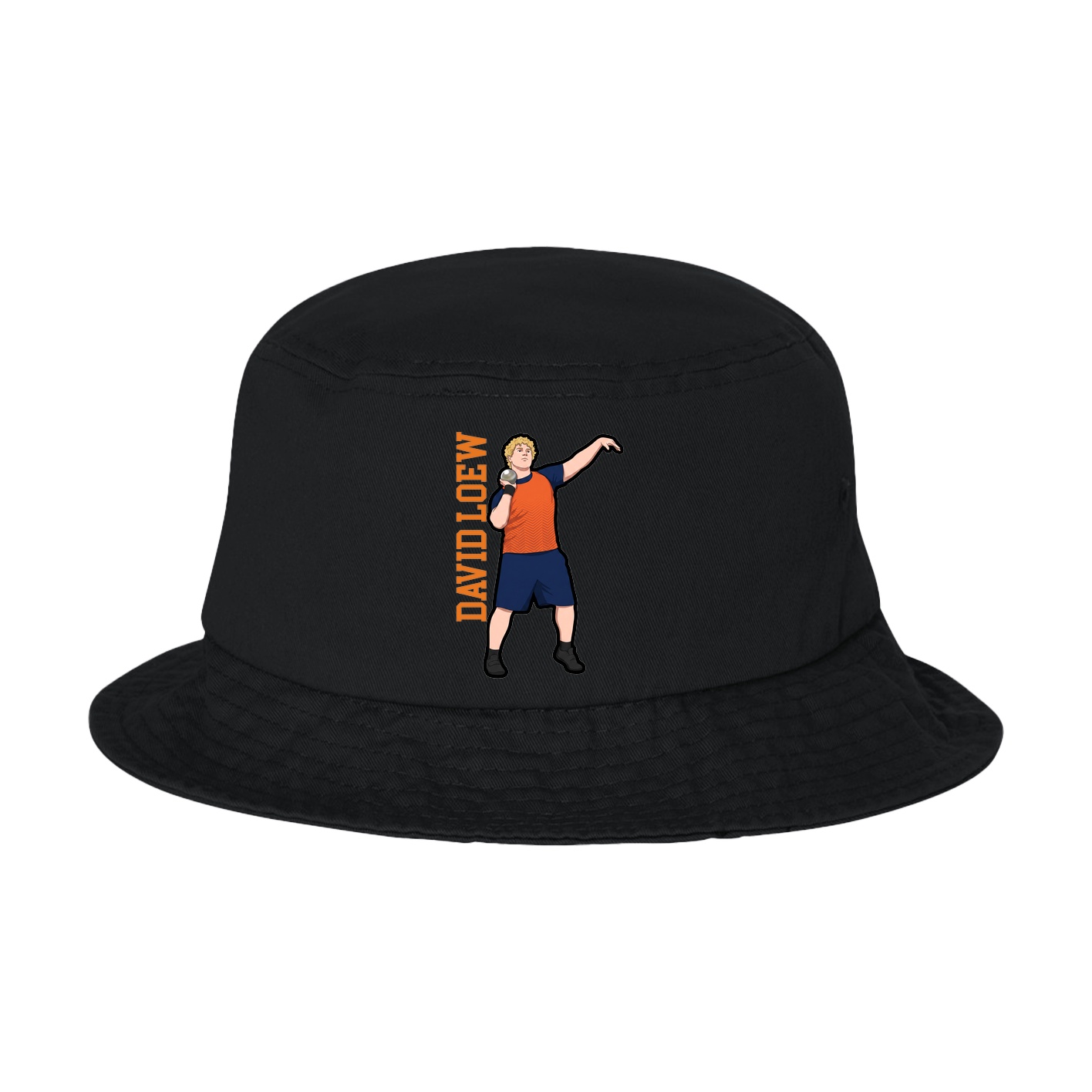 Bucket Cap — Name Vertical in Black