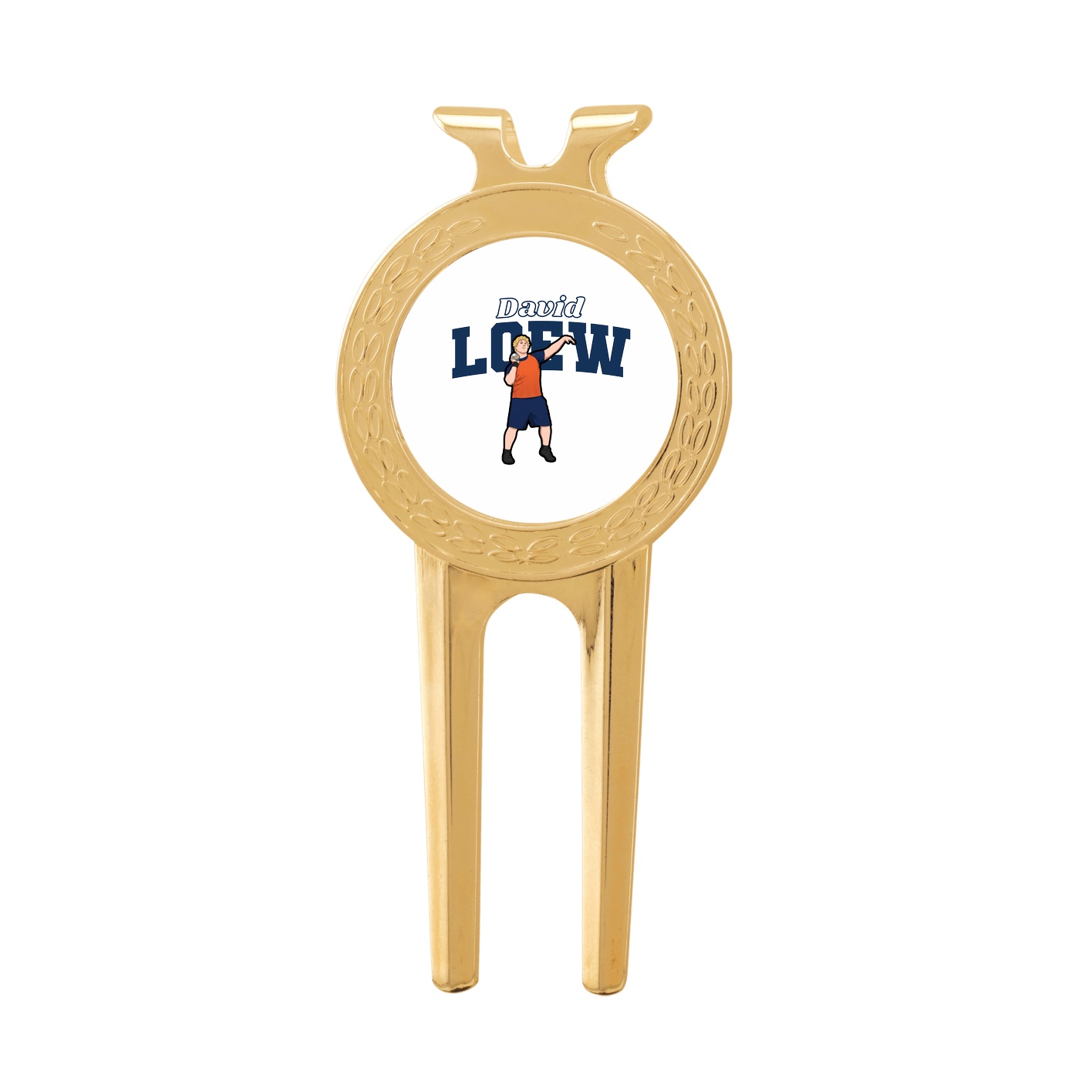 Divot Tool with Ball Marker — Name Arch in Classic