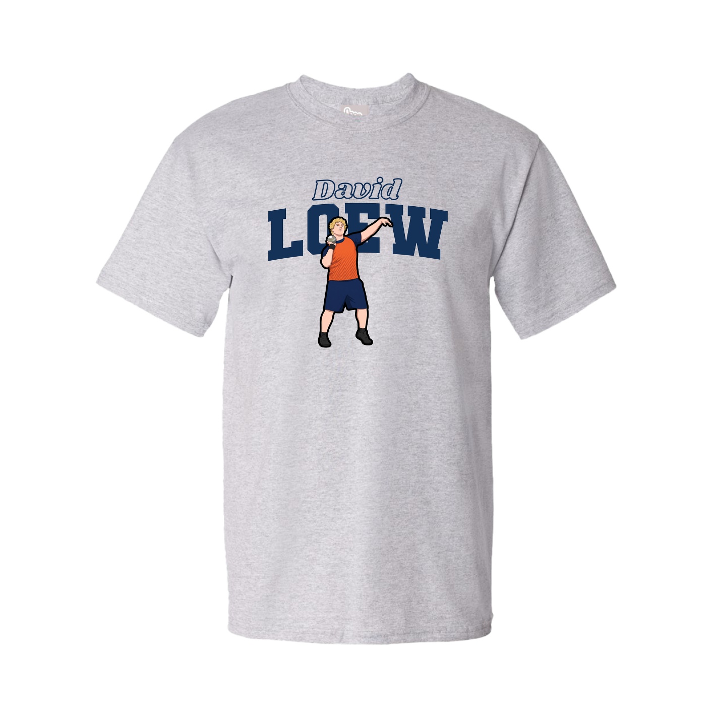 Tee — Name Arch in Grey