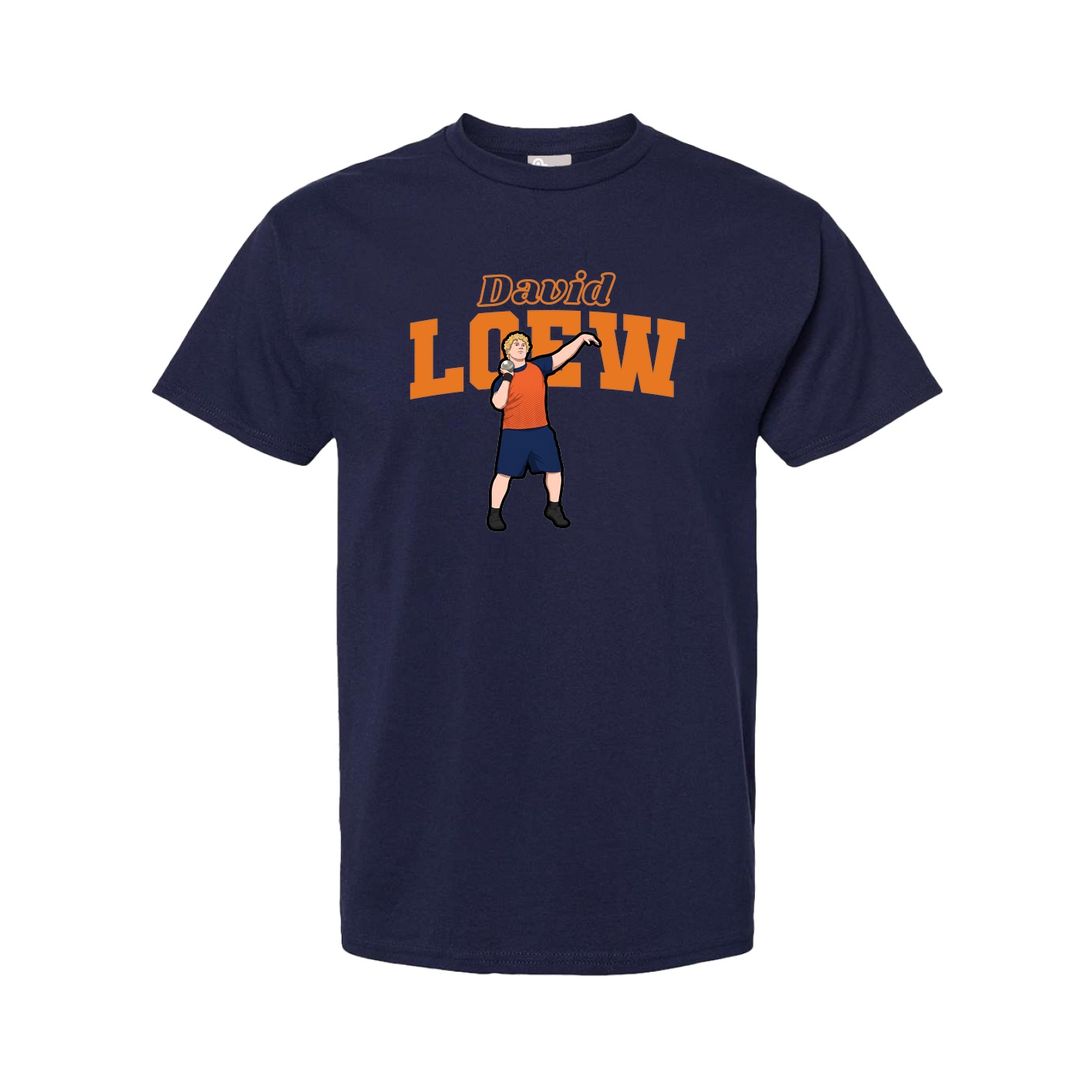 Youth Tee — Name Arch in Navy