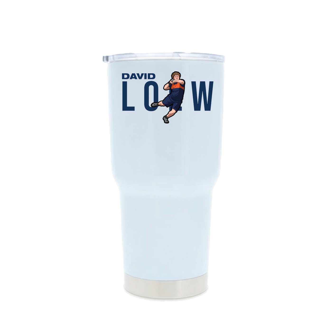 30oz Stainless Steel Tumbler — Player Name in White