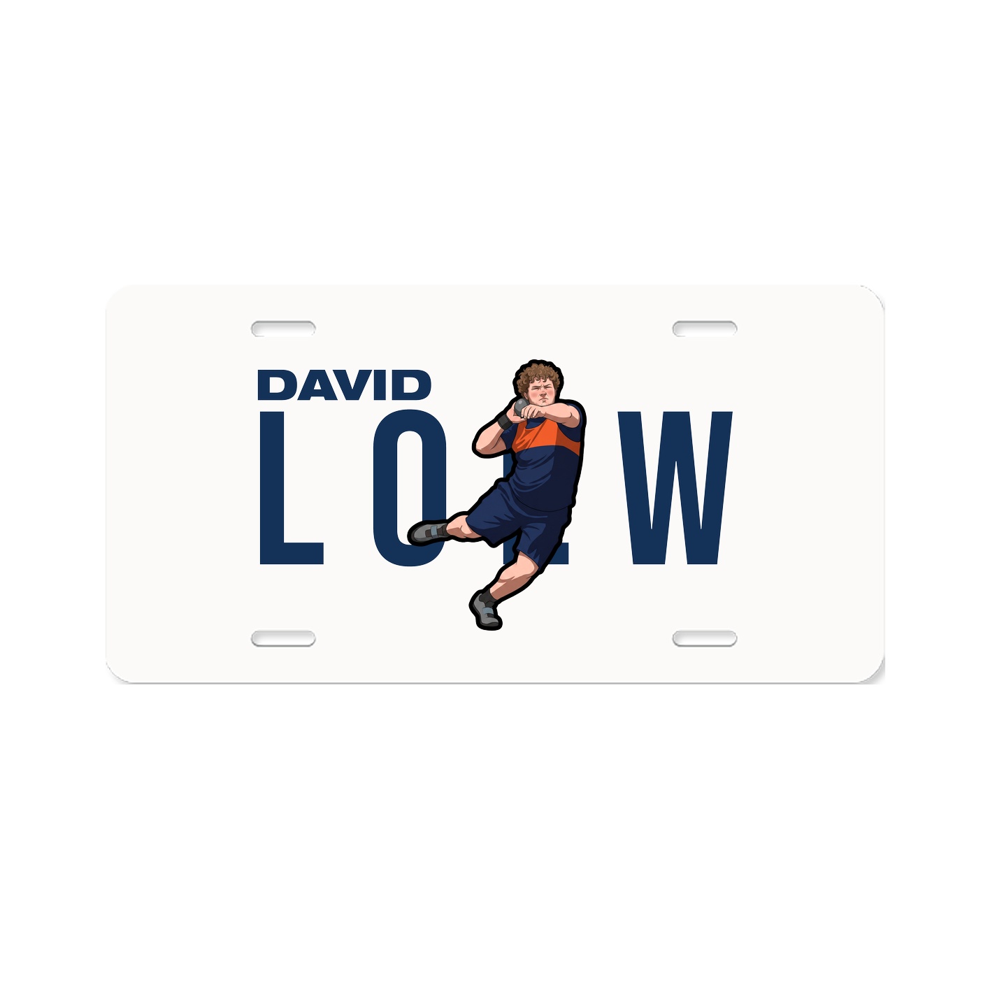 License Plate — Player Name in Classic