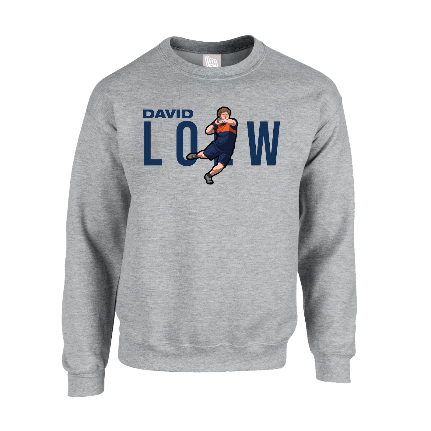 Fleece Crew — Player Name in Grey