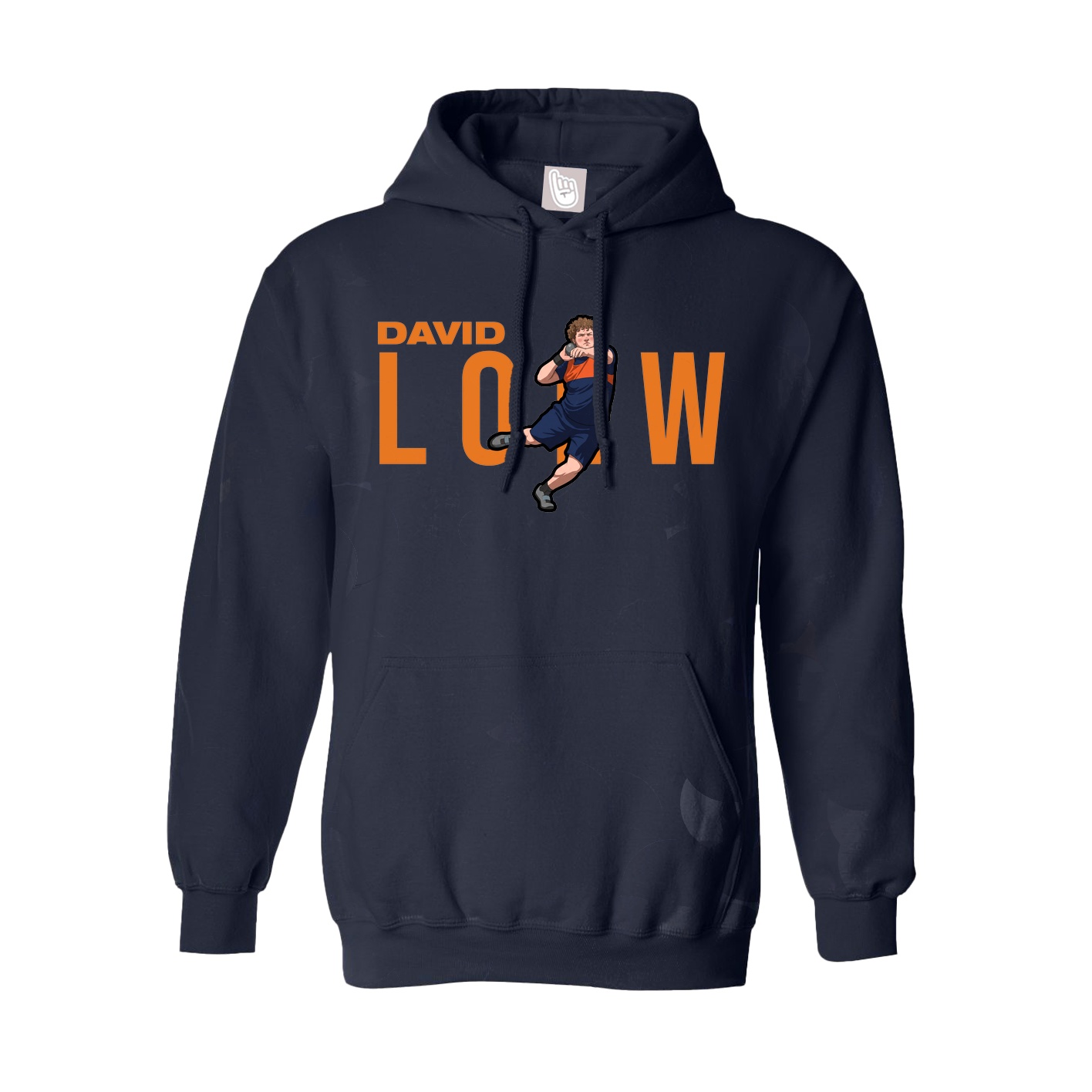 Youth Hoodie — Player Name in Navy