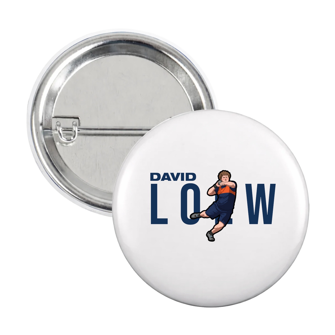 Game Day Button — Player Name in White