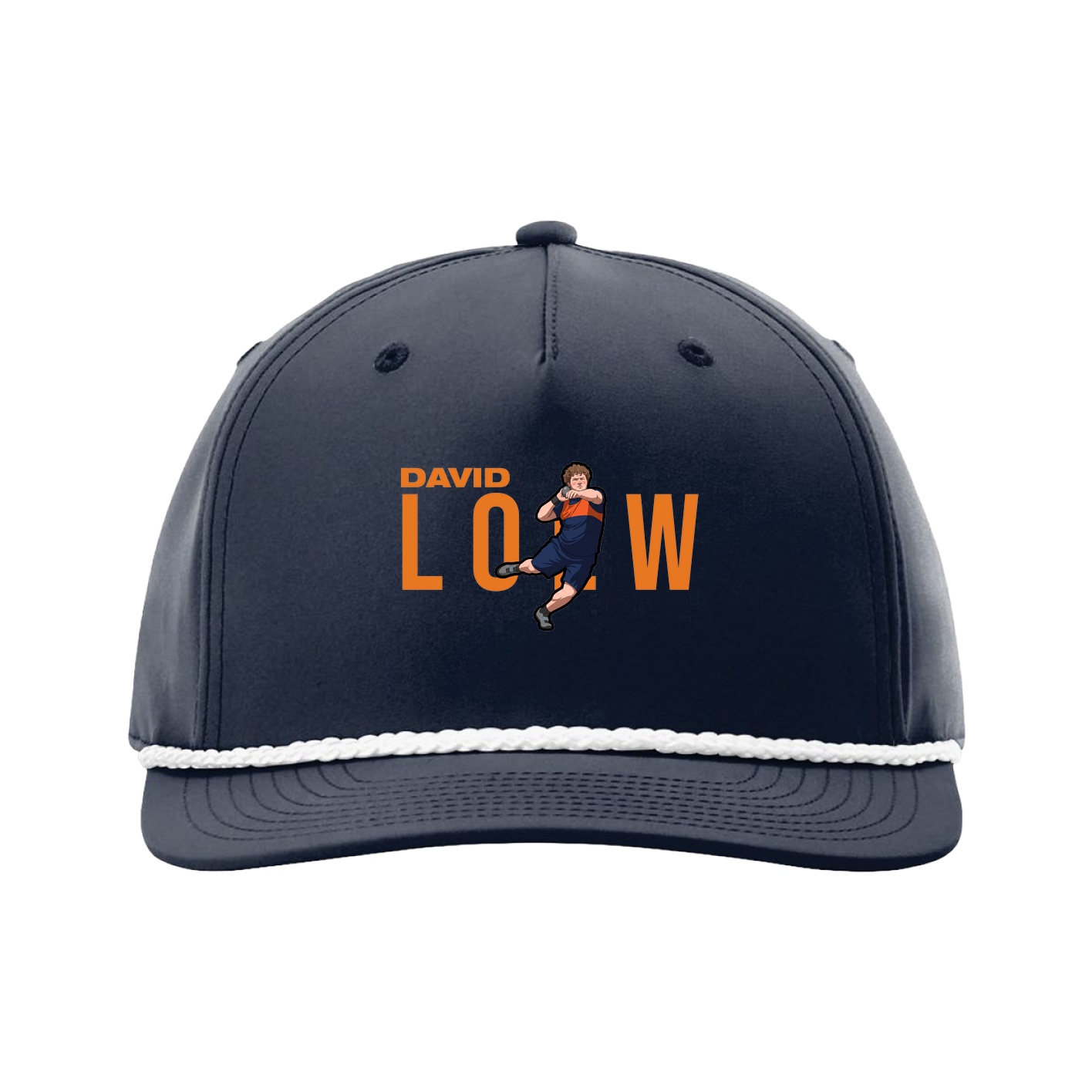 Five-Panel Classic Rope Cap — Player Name in Navy