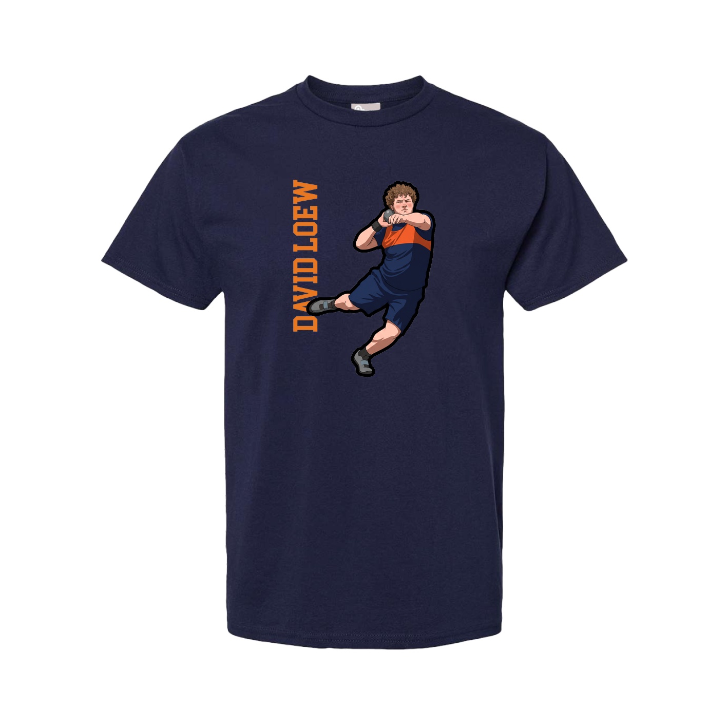 Youth Tee — Name Vertical in Navy