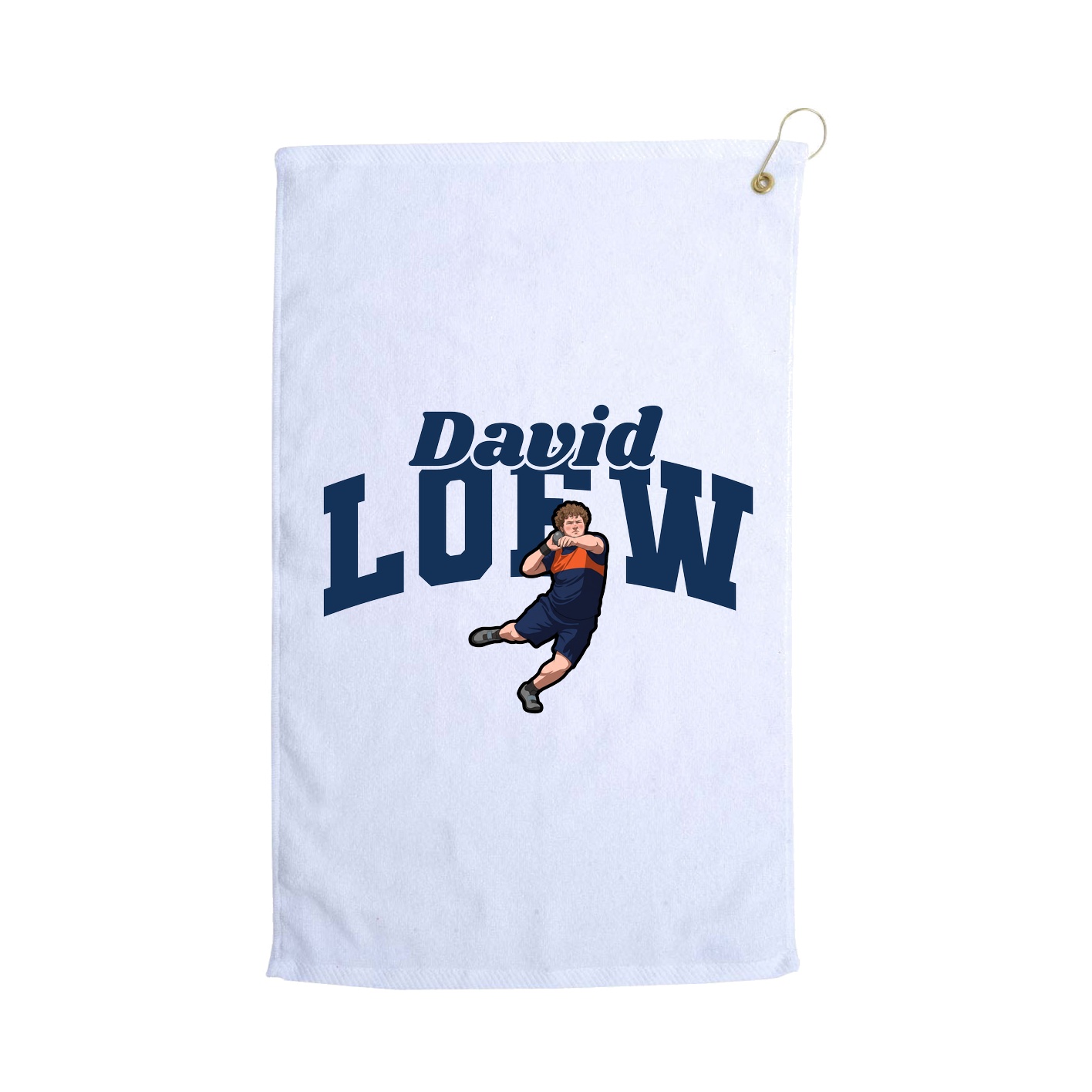 Golf Towel — Signature Arch in White