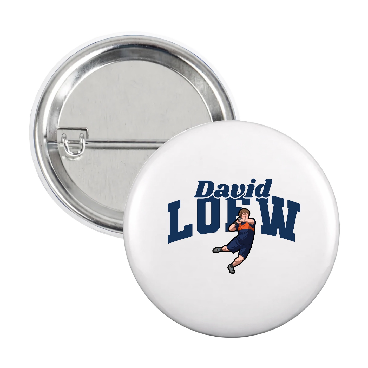 Game Day Button — Signature Arch in White