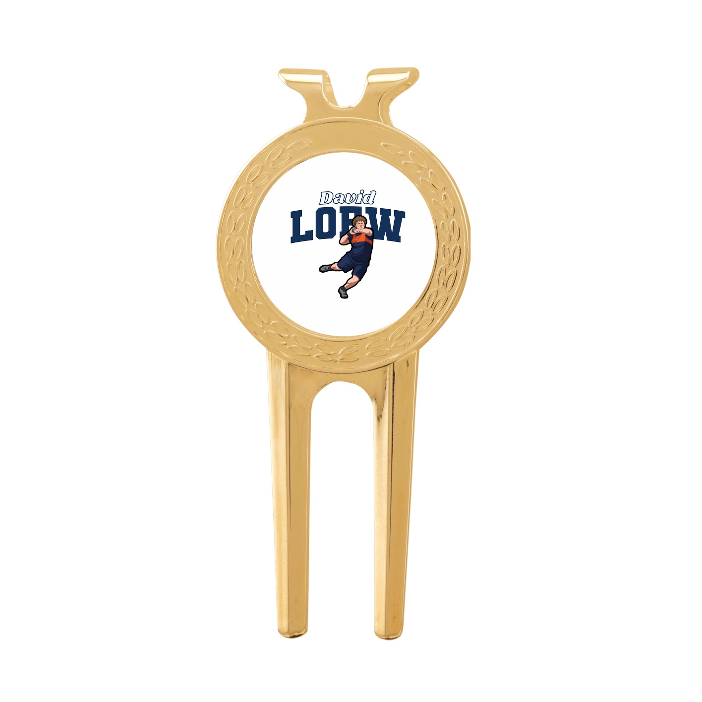 Divot Tool with Ball Marker — Name Arch in Classic