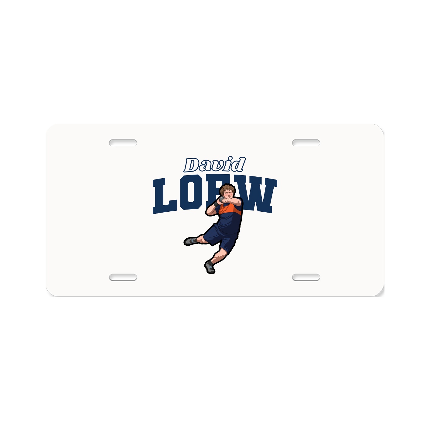 License Plate — Name Arch in Classic