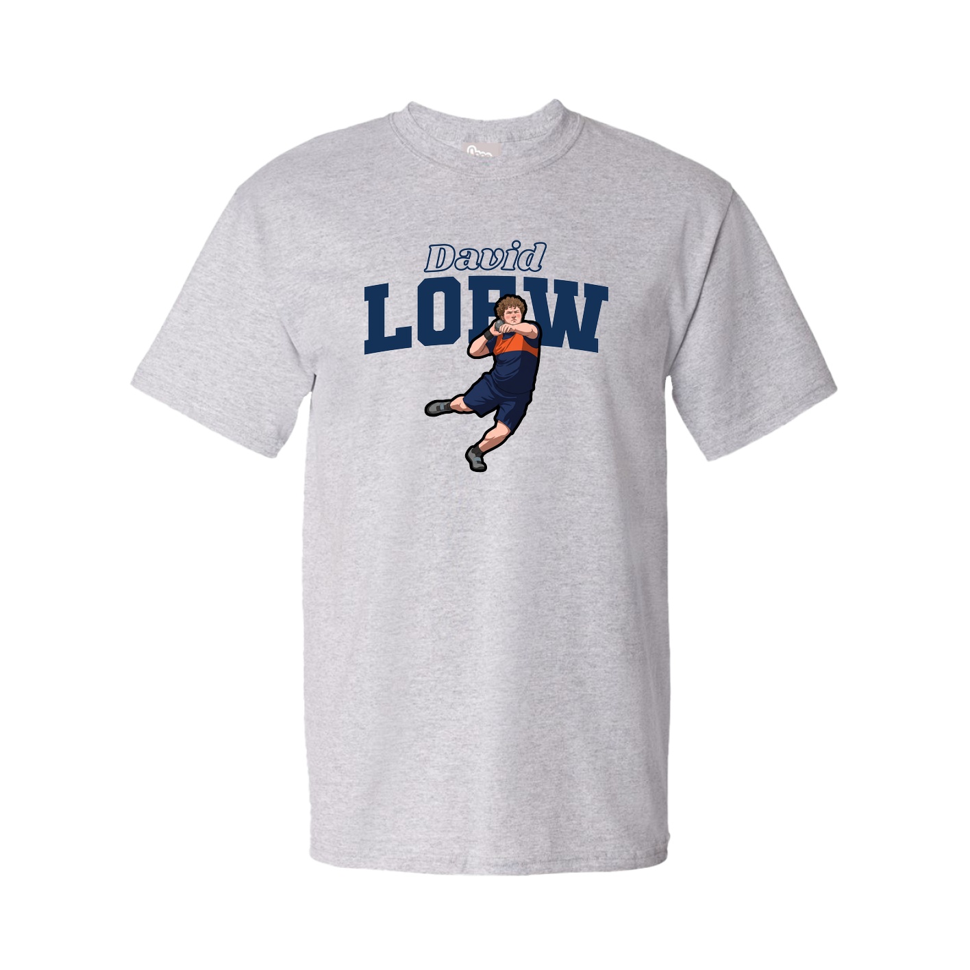 Tee — Name Arch in Grey