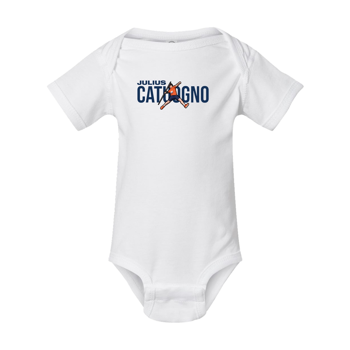Baby Onesie — Player Name in White