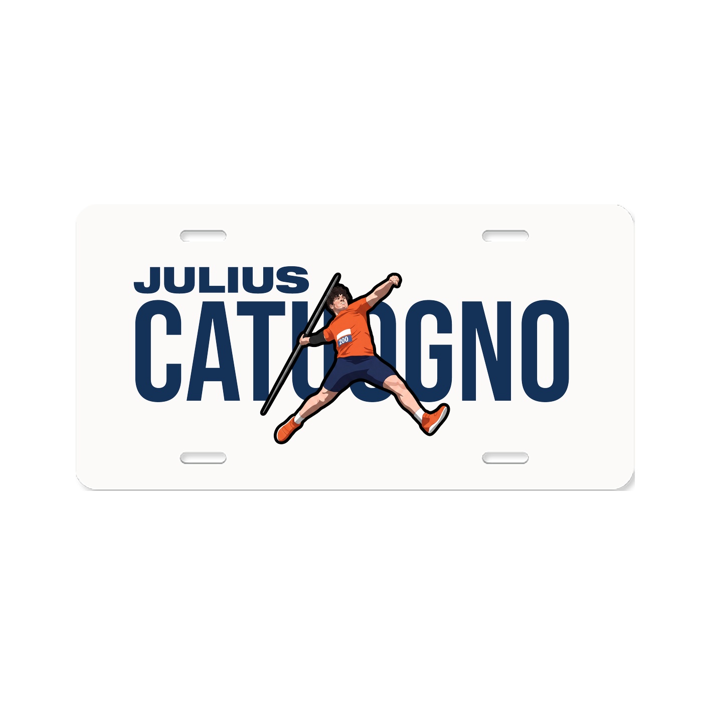 License Plate — Player Name in Classic