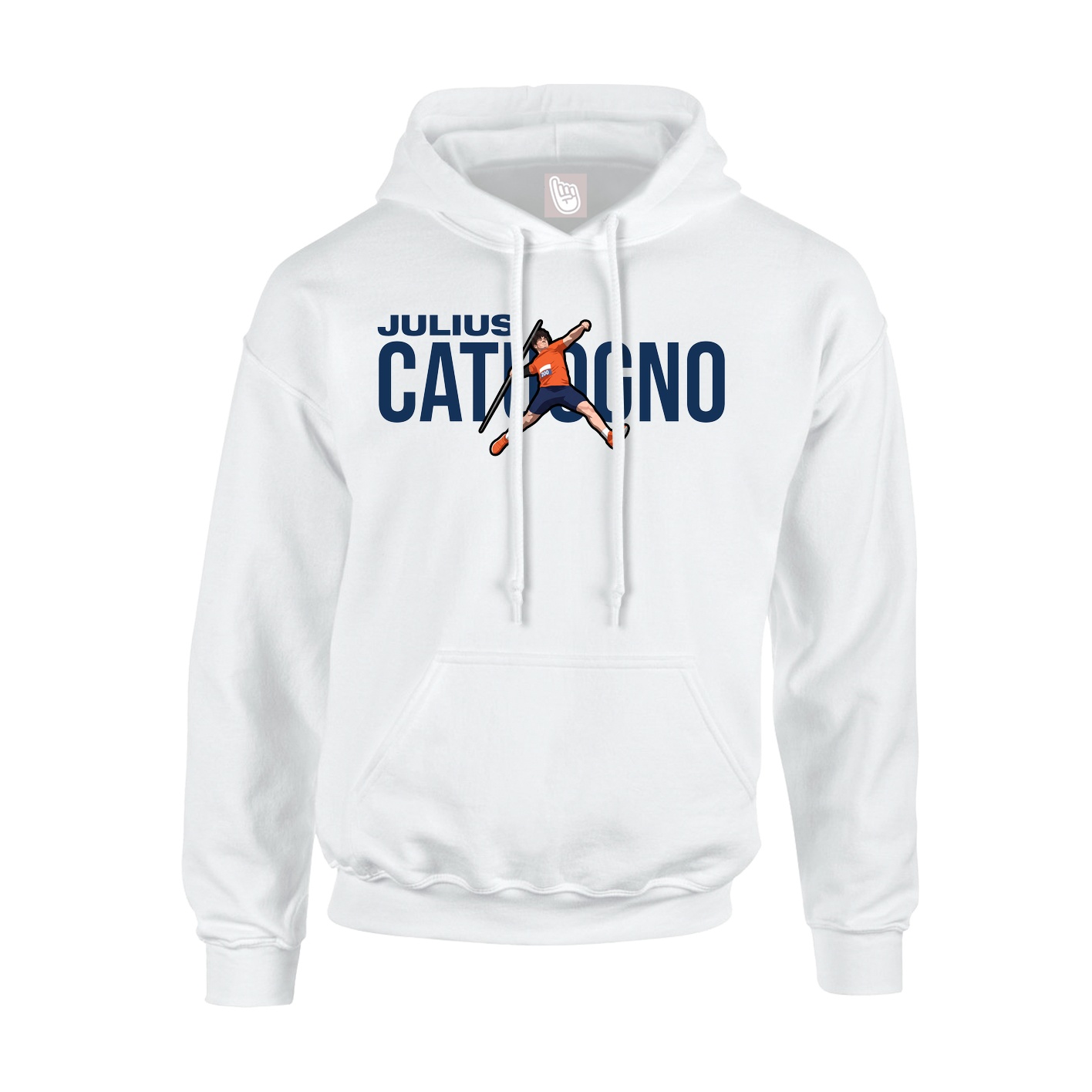 Youth Hoodie — Player Name in White