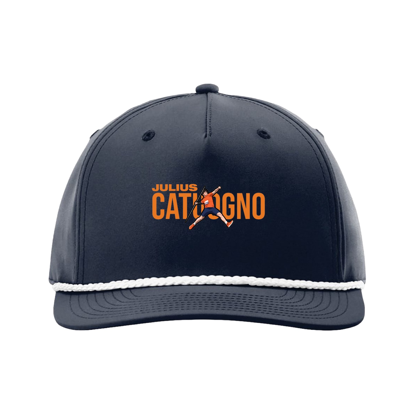 Five-Panel Classic Rope Cap — Player Name in Navy