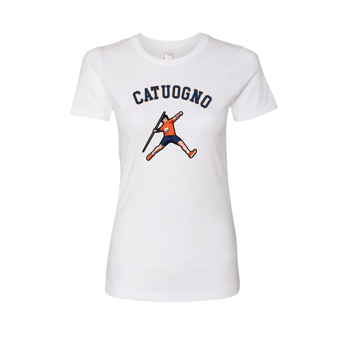 Fitted Women's Tee — Shirsey Arch in White