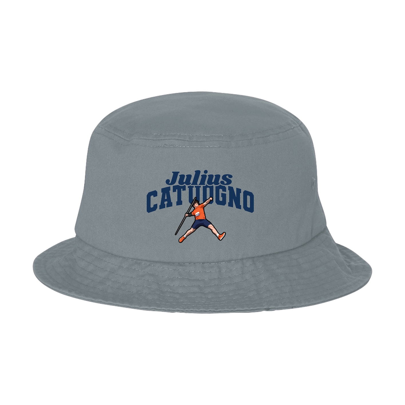 Bucket Cap — Signature Arch in Grey