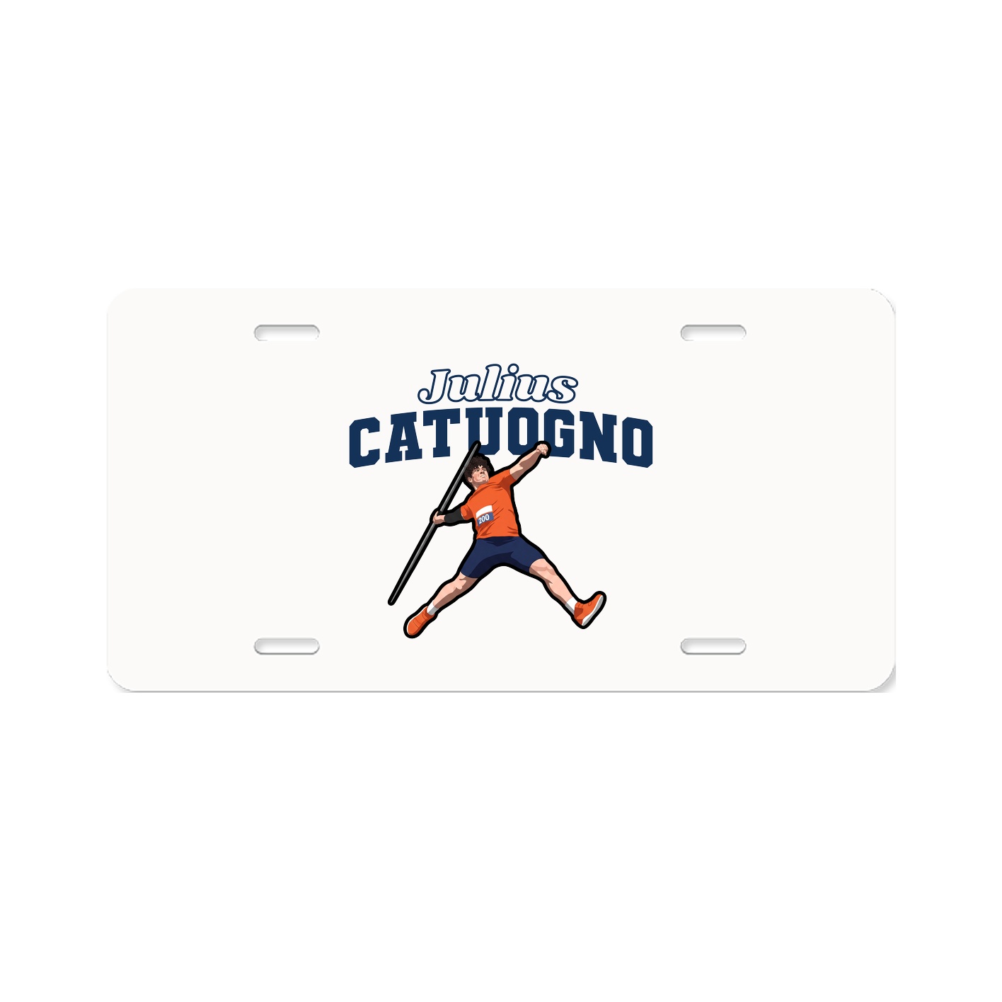 License Plate — Name Arch in Classic