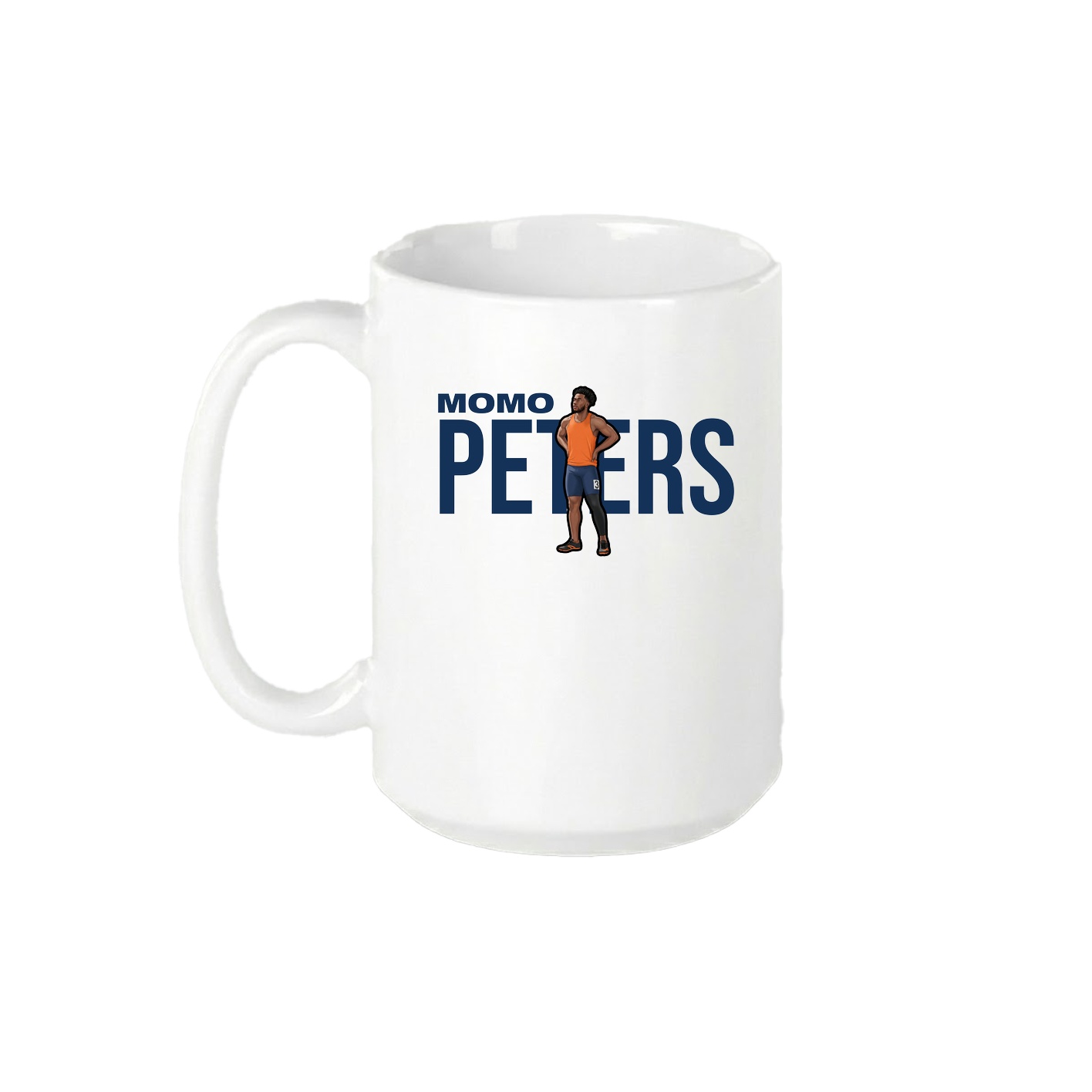 15oz Coffee Mug — Player Name in White