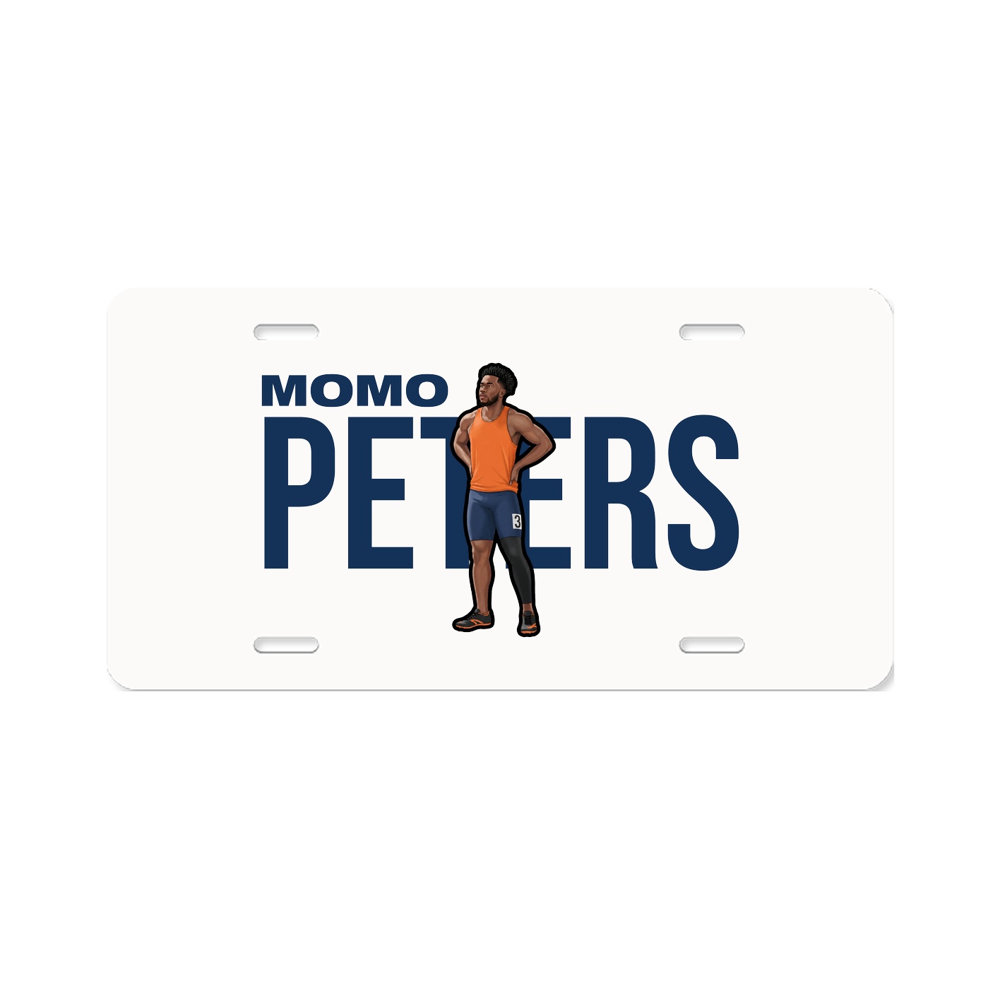 License Plate — Player Name in Classic