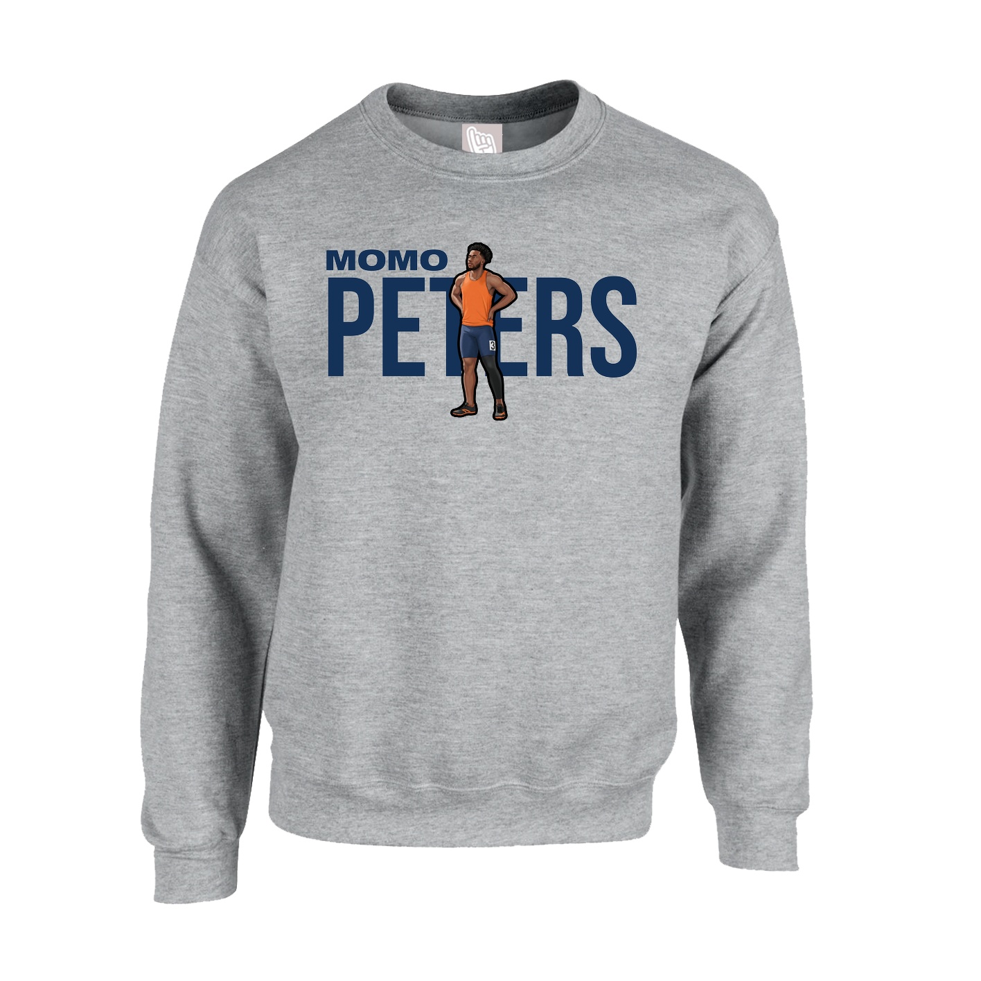 Fleece Crew — Player Name in Grey