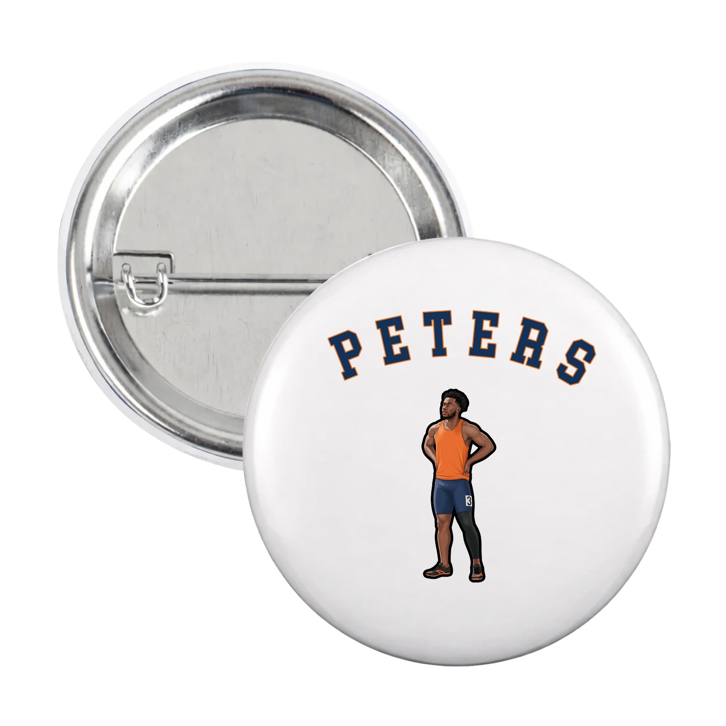 Game Day Button — Shirsey Arch in White