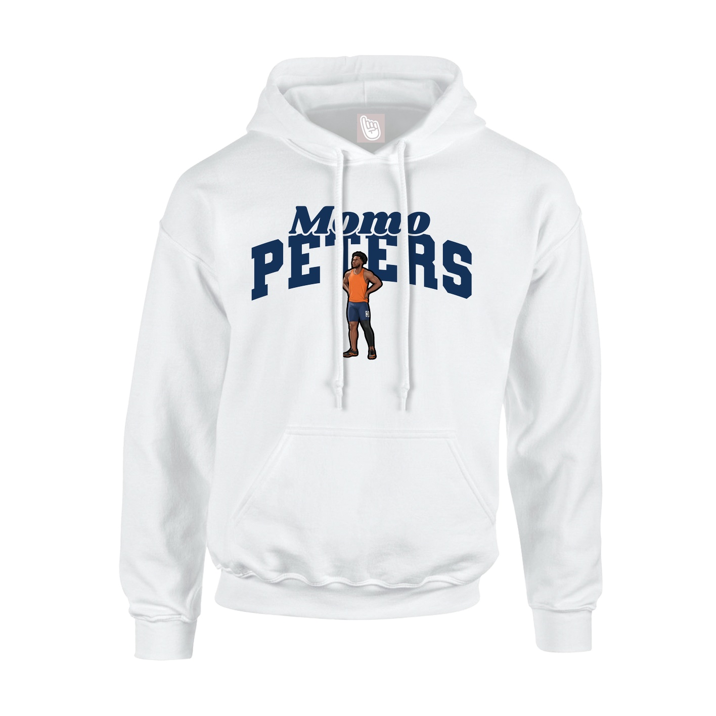 Hoodie — Signature Arch in White