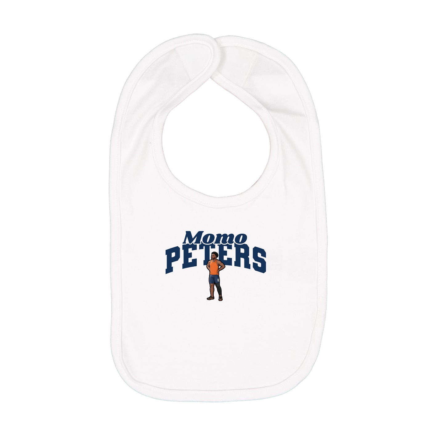 Infant Bib — Signature Arch in White