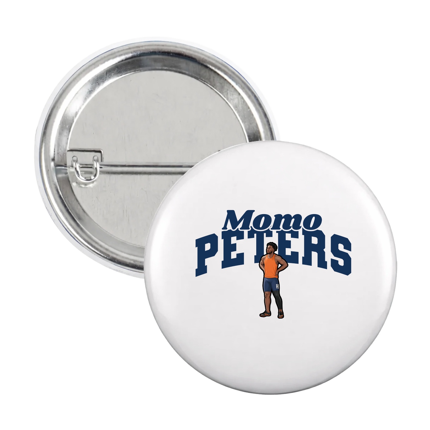 Game Day Button — Signature Arch in White
