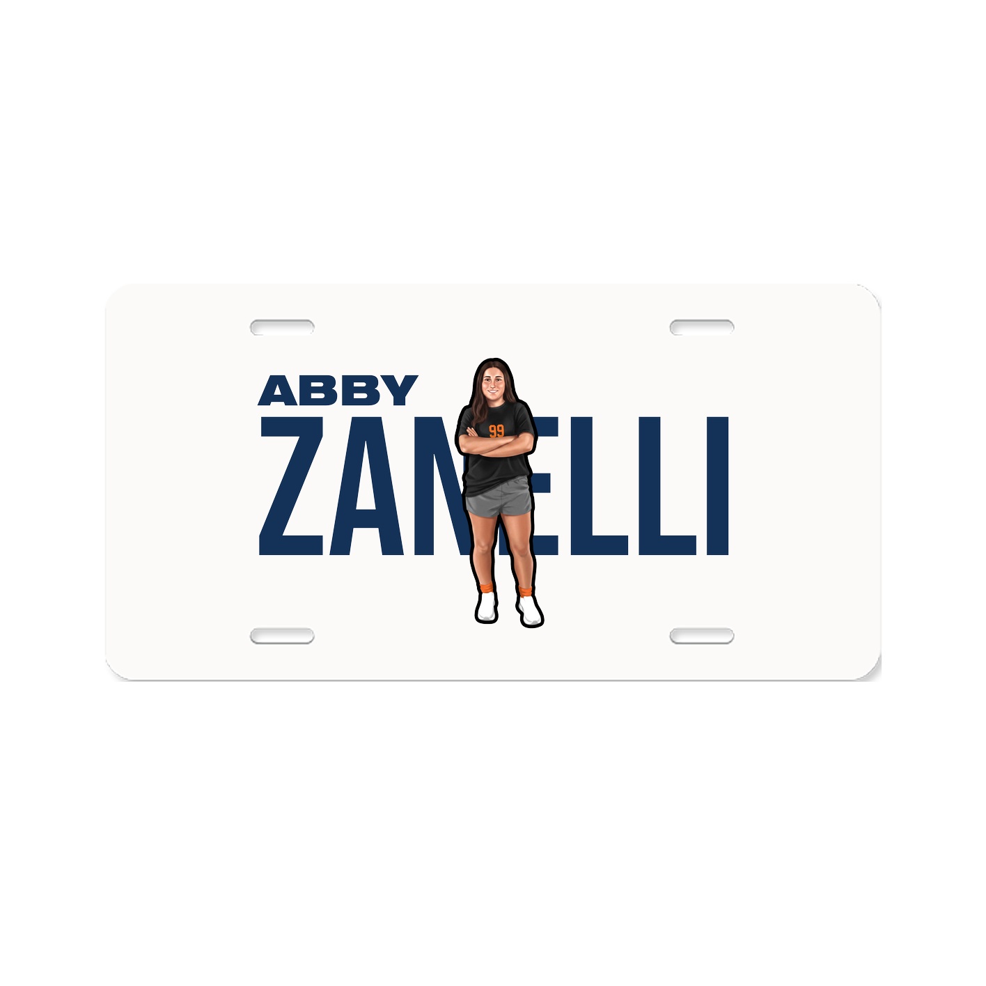 License Plate — Player Name in Classic