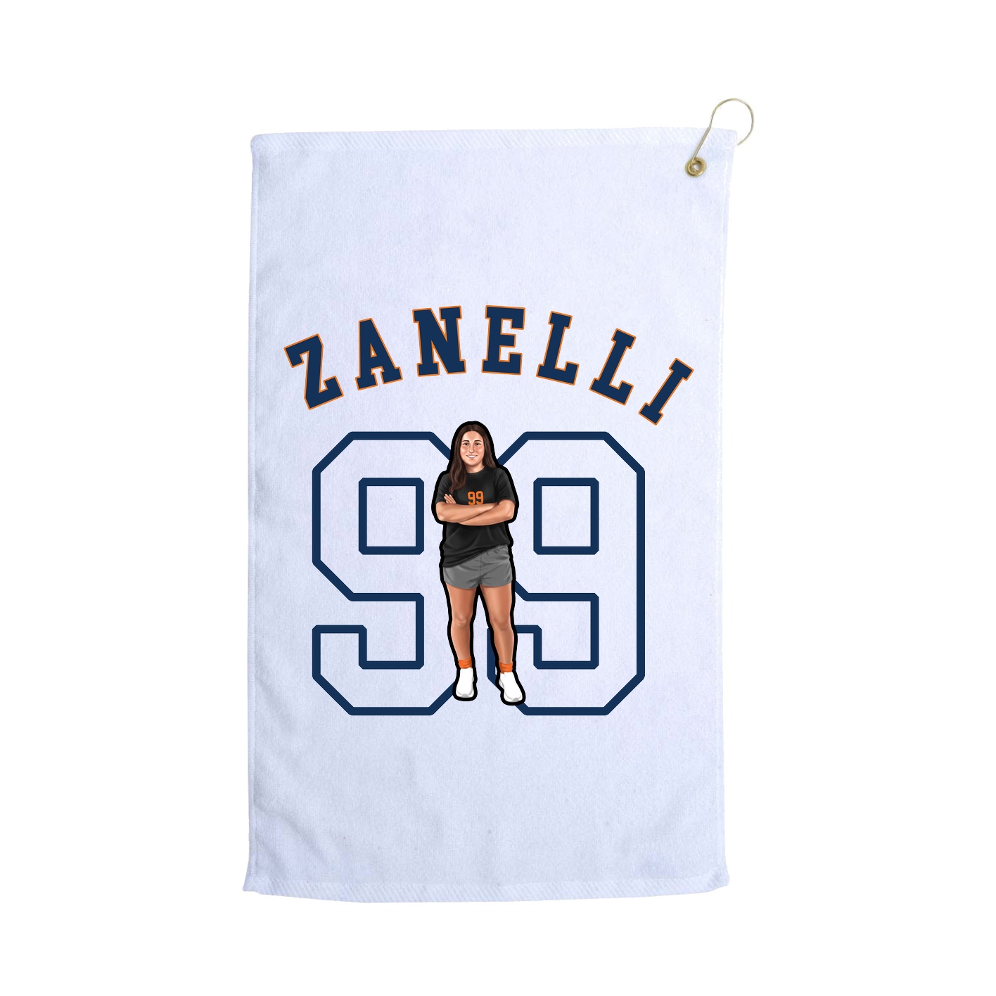 Golf Towel — Shirsey Arch in White