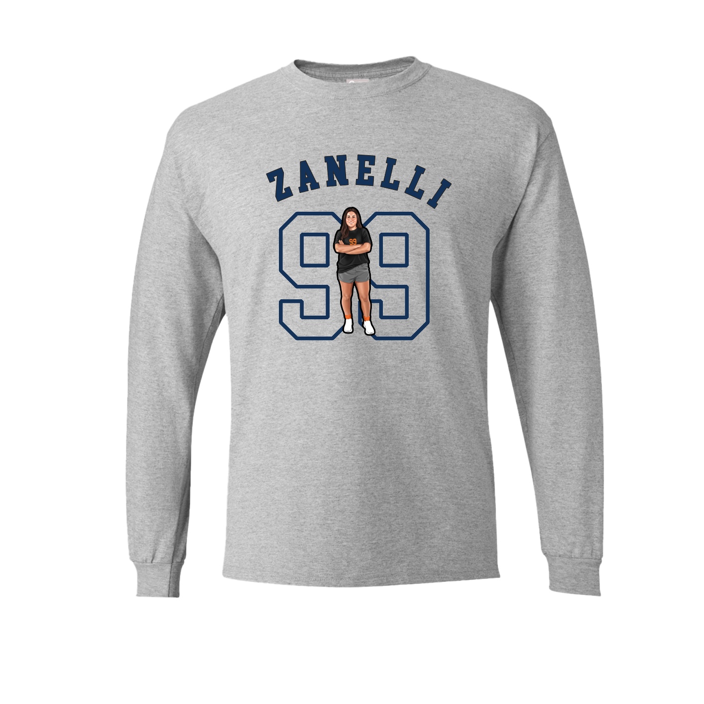 Long Sleeve Tee — Shirsey Arch in Grey