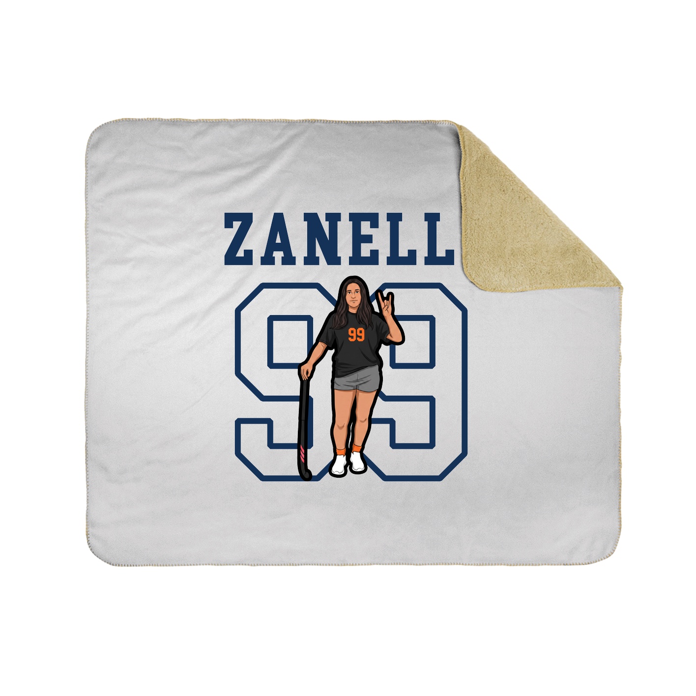 Throw Blanket — Shirsey in White