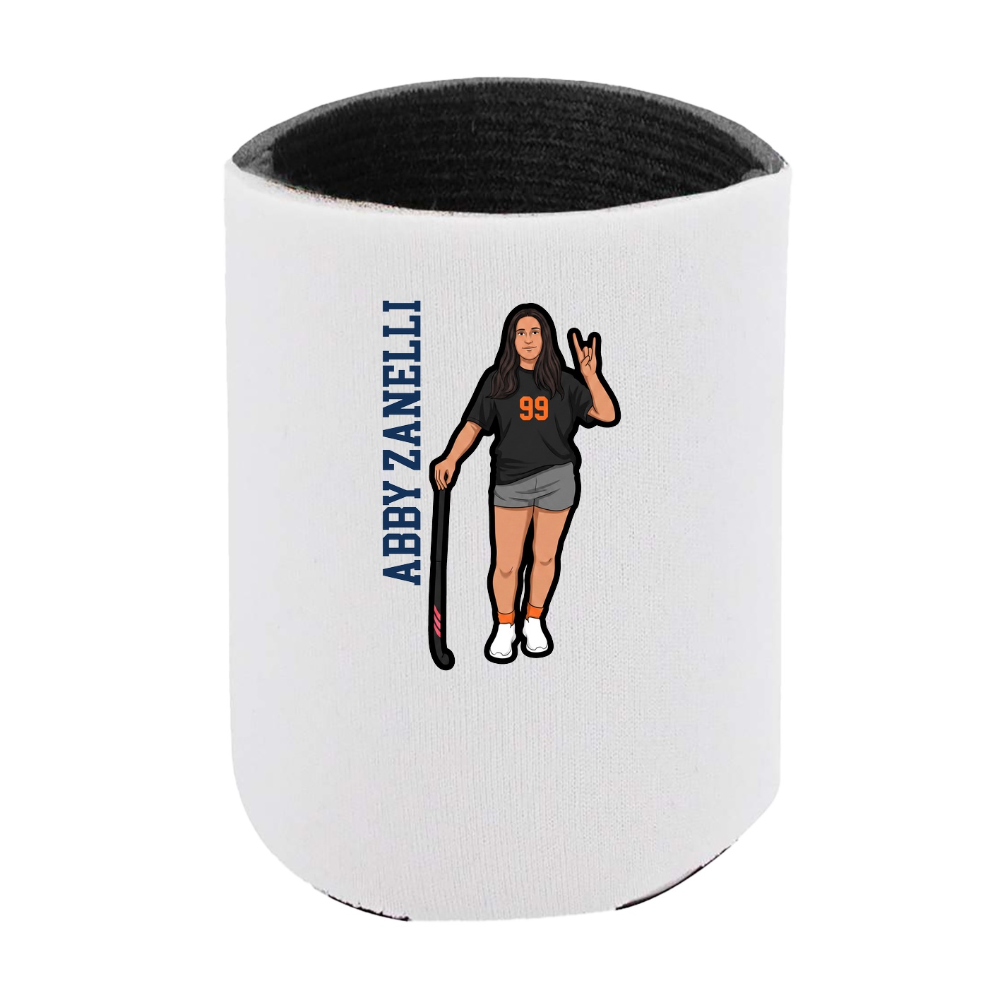 Can Holder — Name Vertical in White