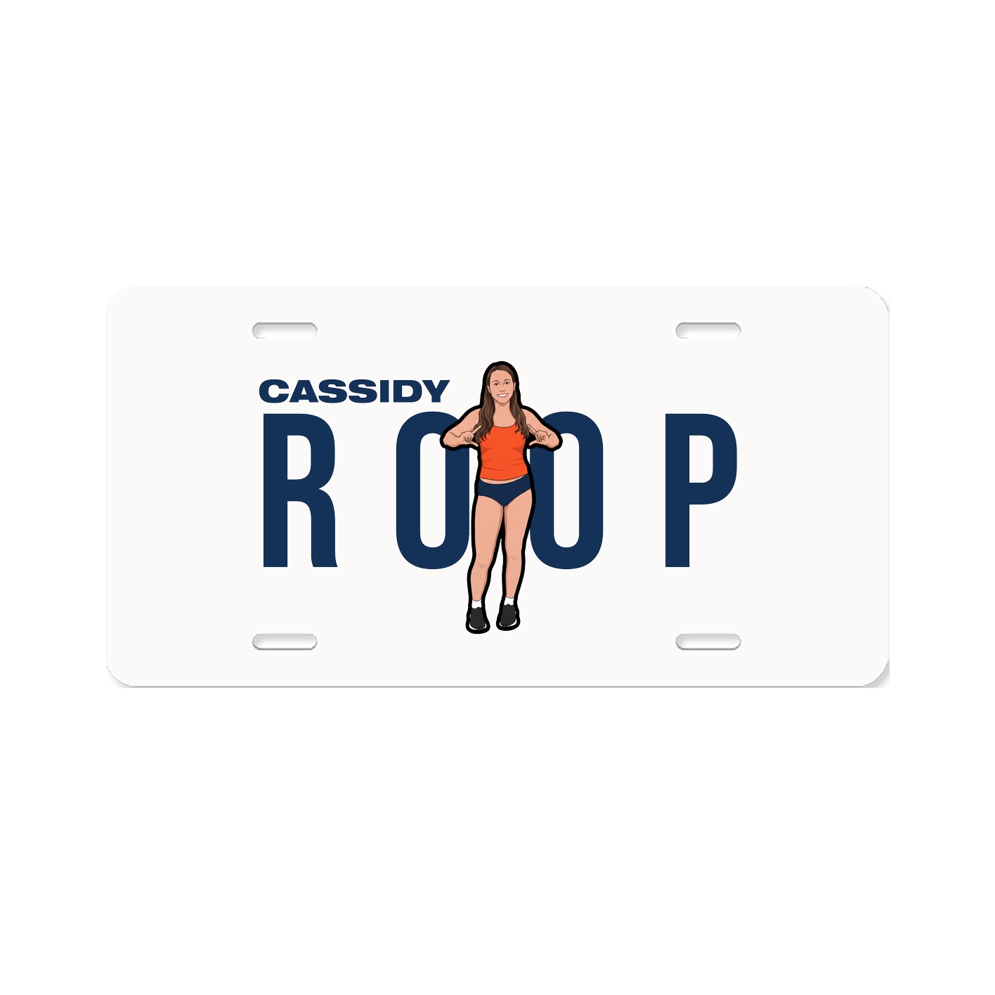License Plate — Player Name in Classic