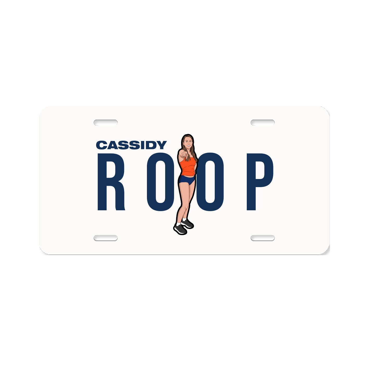 License Plate — Player Name in Classic