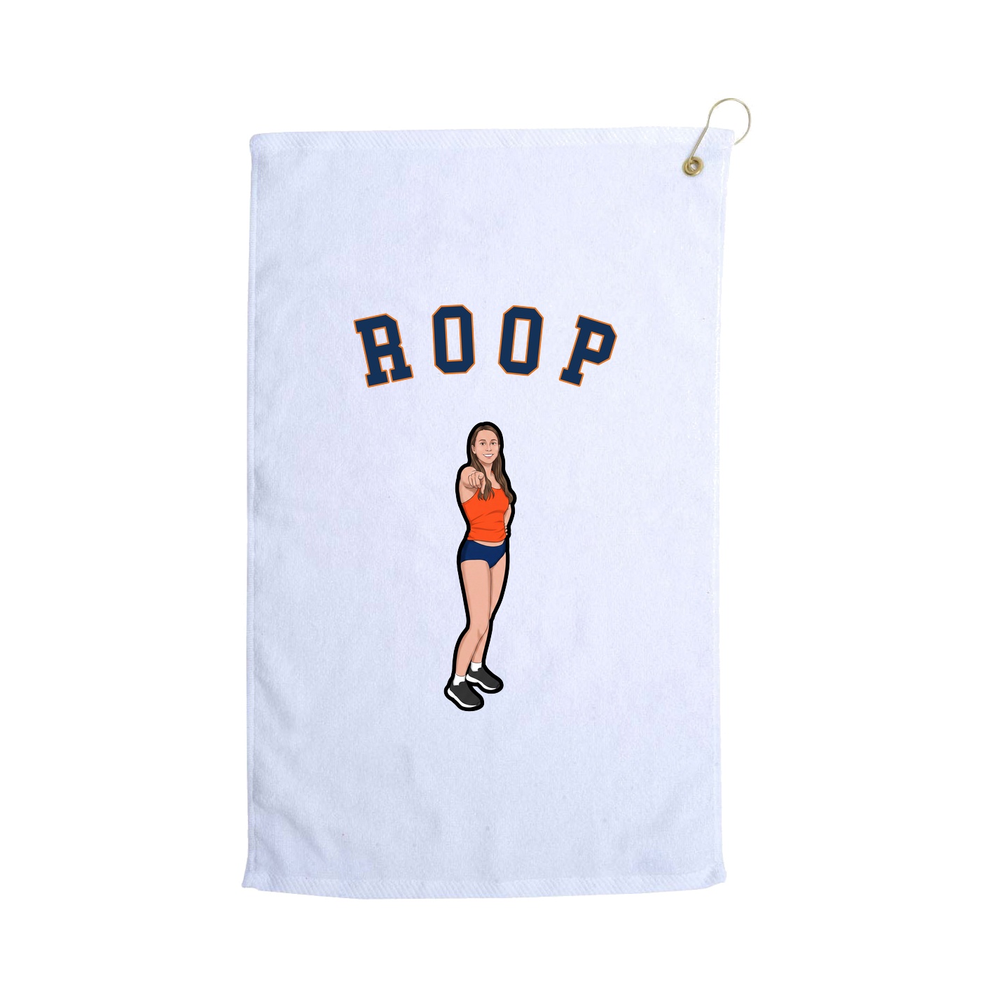 Golf Towel — Shirsey Arch in White
