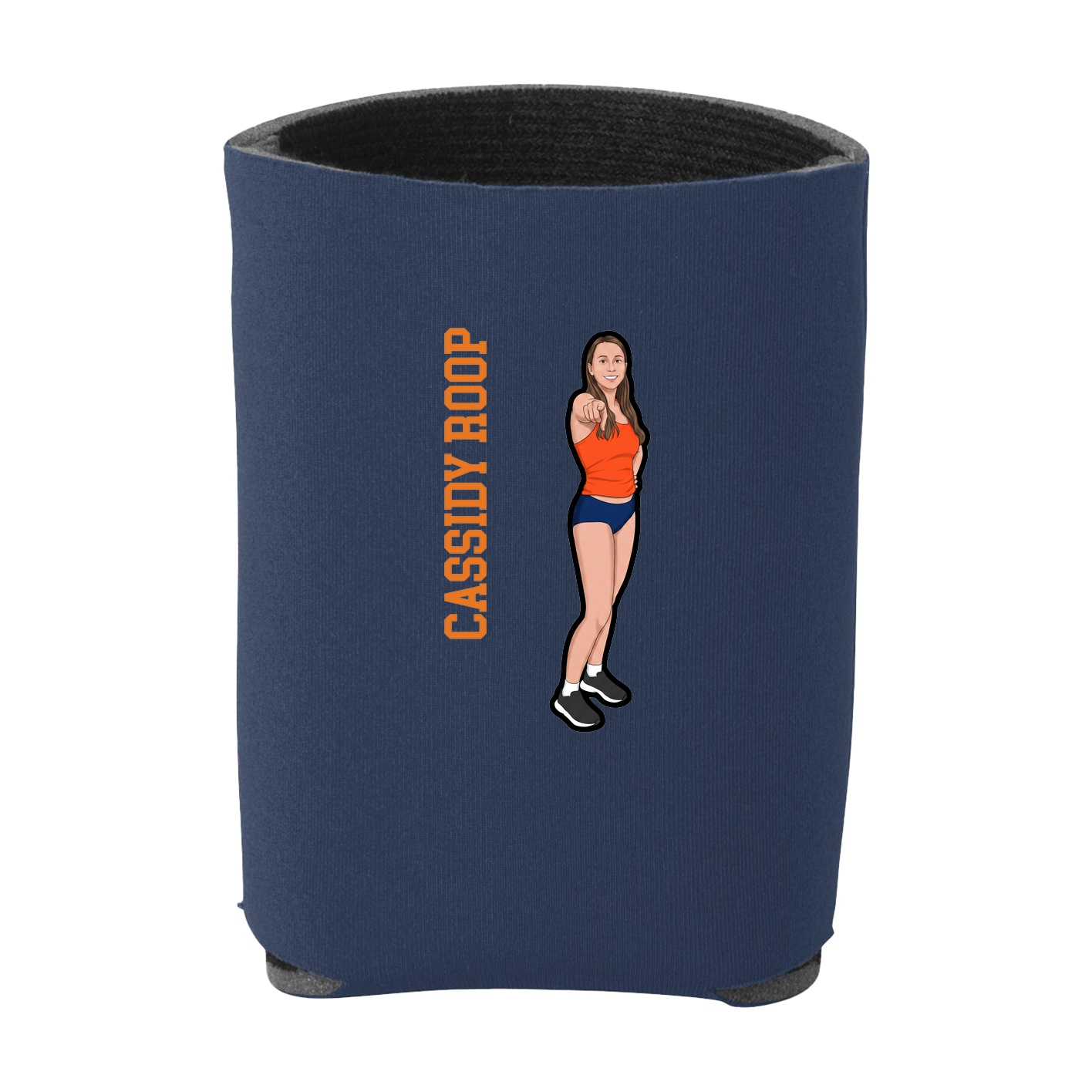 Can Holder — Name Vertical in Navy